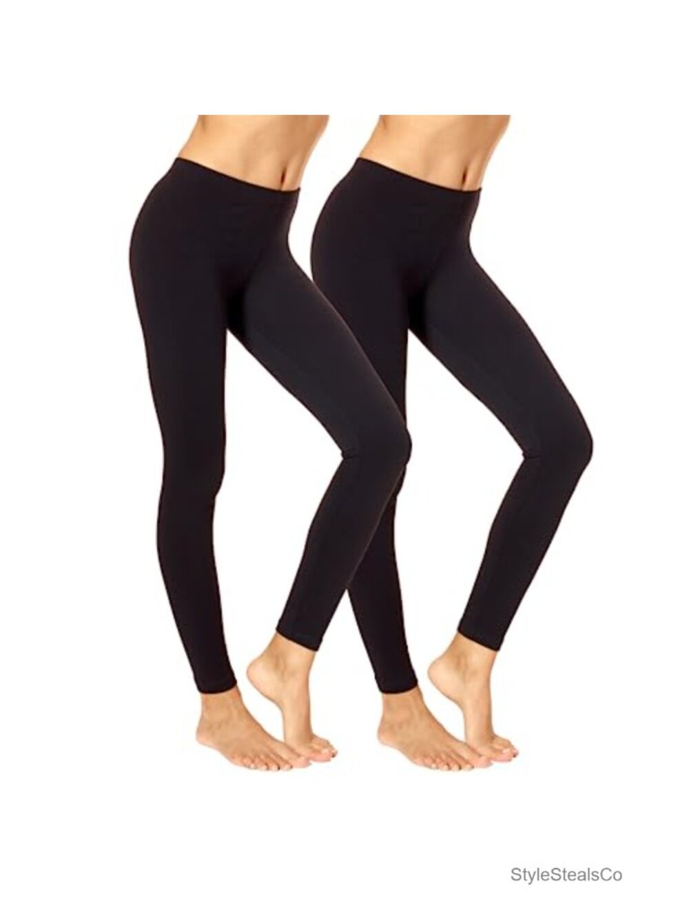 Cotton Leggings High Waisted No Show Skinny Pull On Athletic